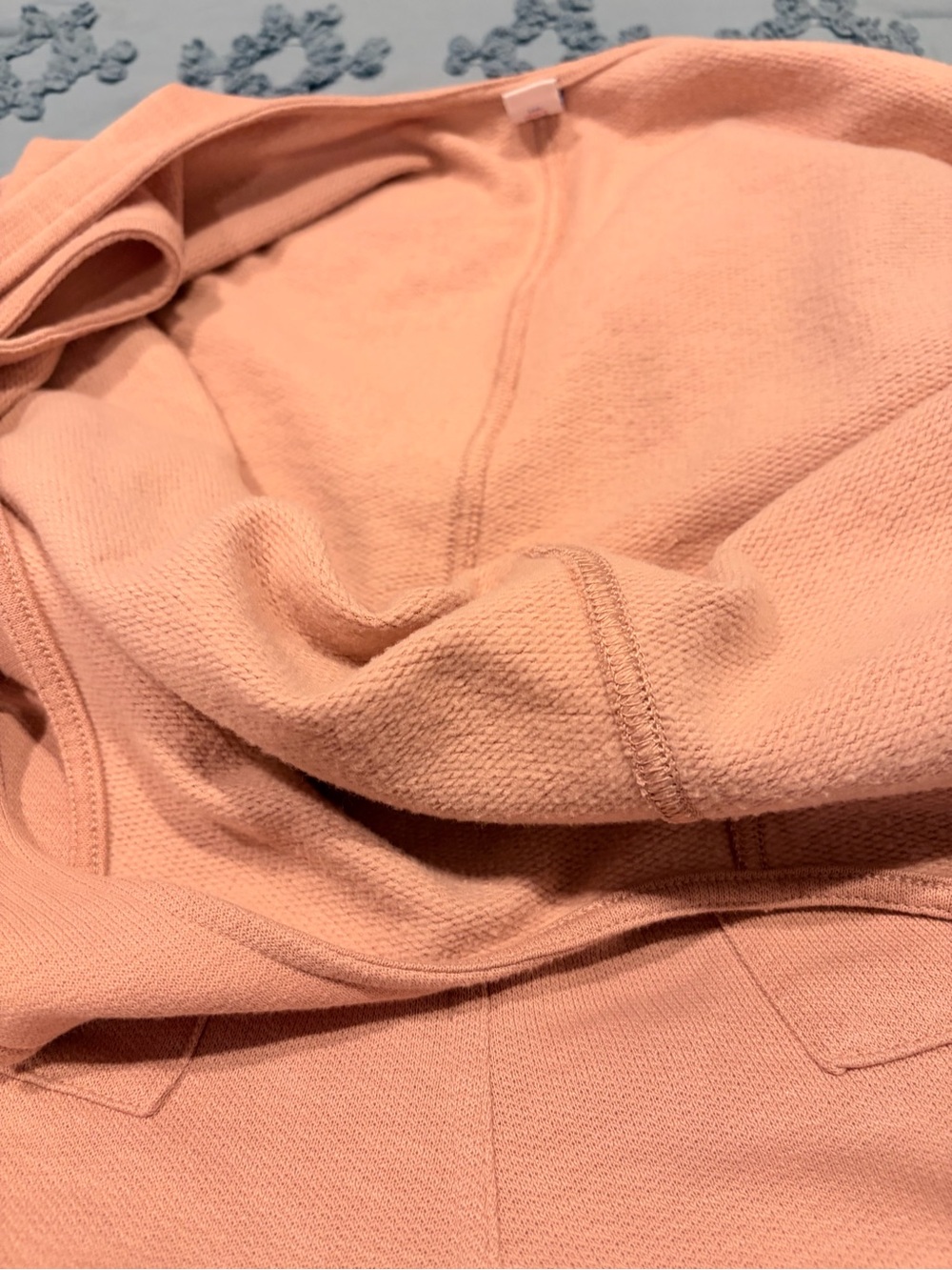 Old Navy Pink Sleeveless Fleece Lounge Jumpsuit Wide Leg Pockets XL Cotton Blend - Picture 7 of 10
